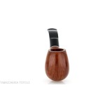 Pipa de tabaco curvada en forma de manzana en brezo claro-Pipa Milano