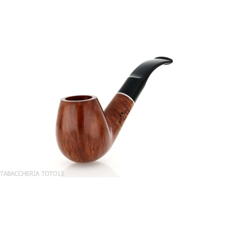 Curved Apple shaped tobacco pipe in light briar - Tobacco Pipes - Natural root