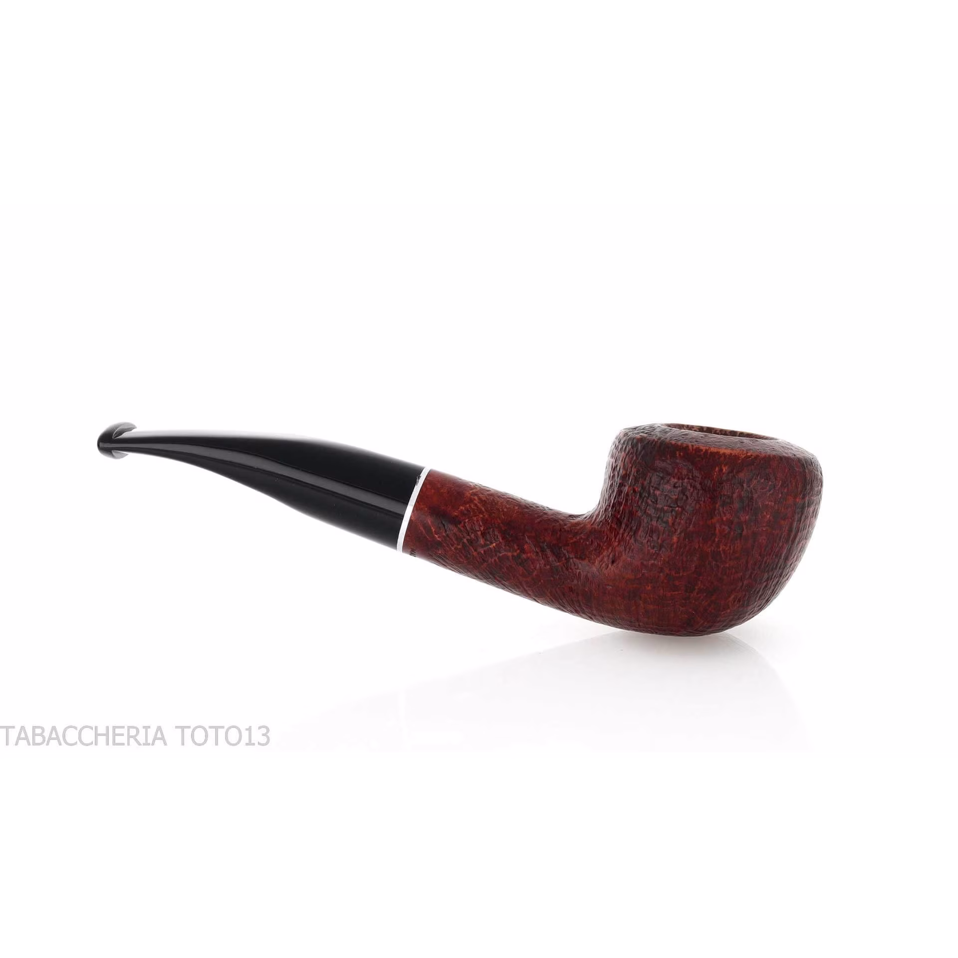 Pipa Diplomat semicurva in radica sabbiata - Pipe