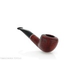 Pipe à tabac semi-courbée Diplomat en bruyère sablée - Pipe Pour le Tabac - Racine naturelle