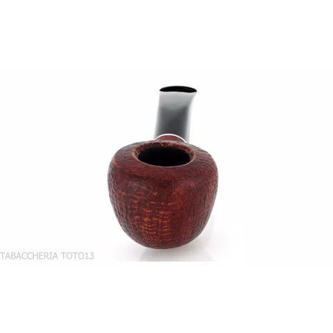 Diplomat semi-curved tobacco pipe in sanded briar - Tobacco Pipes - Natural root