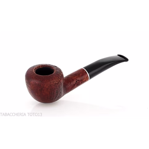 Diplomat semi-curved tobacco pipe in sanded briar - Tobacco Pipes - Natural root