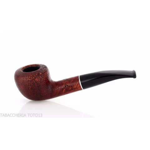 Diplomat semi-curved tobacco pipe in sanded briar - Tobacco Pipes - Natural root