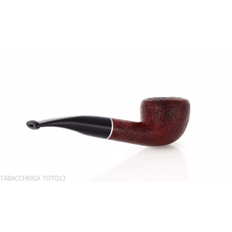 Diplomat semi-curved tobacco pipe in sanded briar - Tobacco Pipes - Natural root