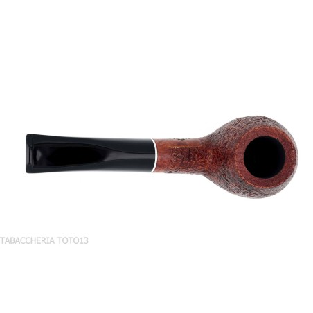 Pipa de tabaco semicurvada en forma de manzana en brezo oscuro arenado - Pipas de Tabaco