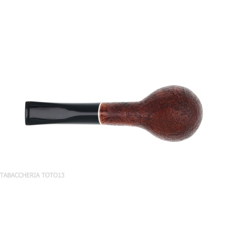 Pipa de tabaco semicurvada en forma de manzana en brezo oscuro arenado - Pipas de Tabaco