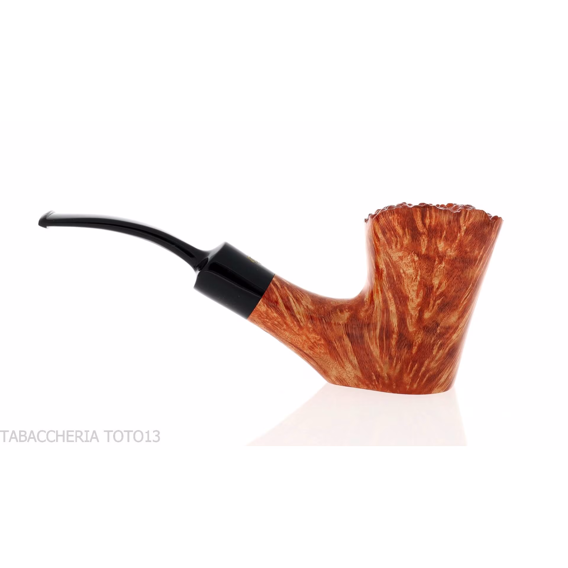 Crown 300 Dublin curved stand up pipe - Tobacco Pipes - Natural root