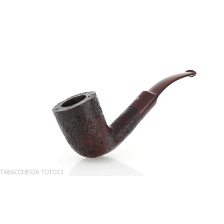 Pipa Ashton Brindle Dark sandblasted Bent Billiard shape-Ashton