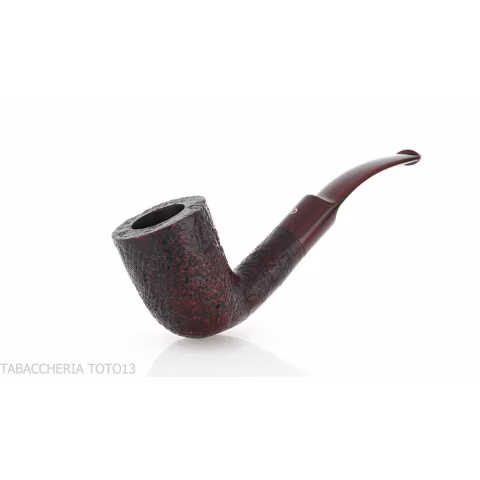 Pipa Ashton Brindle forma Bent Billiard sabbiata scura - Pipe
