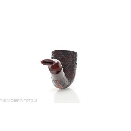 Pipa Ashton Brindle Dark sandblasted Bent Billiard shape-Ashton