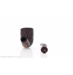 Pipa Ashton Brindle Dark sandblasted Bent Billiard shape-Ashton