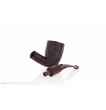 Pipa Ashton Brindle Dark sandblasted Bent Billiard shape-Ashton