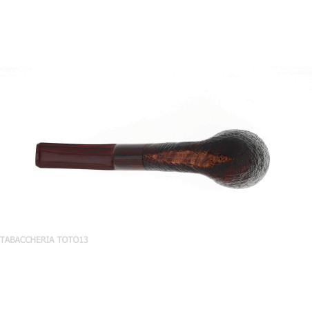 Pipa Ashton Brindle Dark sandblasted Bent Billiard shape-Ashton