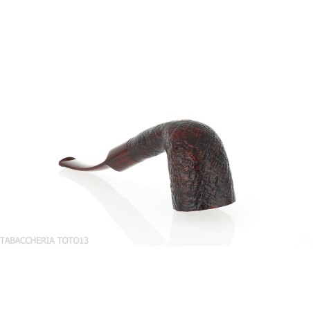 Pipa Ashton Brindle Dark sandblasted Bent Billiard shape-Ashton