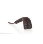 Pipe Ashton Brindle Forme de billard courbé sablé foncé - Pipe Pour le Tabac - Racine naturelle