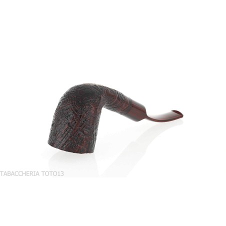 Pipa Ashton Brindle Dark sandblasted Bent Billiard shape-Ashton