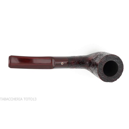Pipa Ashton Brindle Dark sandblasted Bent Billiard shape-Ashton