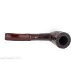Pipe Ashton Brindle Forme de billard courbé sablé foncé - Pipe Pour le Tabac - Racine naturelle