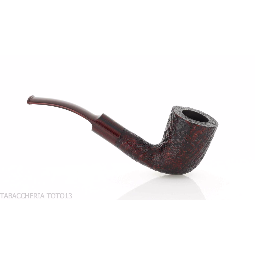 Pipa Ashton Brindle Dark sandblasted Bent Billiard shape-Ashton