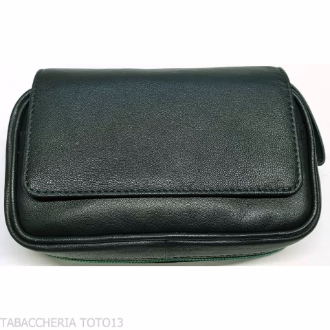 Peterson Avoca case for 2 pipes, 2 accessories and tobacco - Accessories for tobacco pipes - Leather