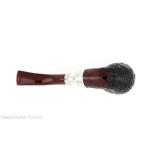 Peterson Newgrange spigot Sandblasted 221 Fishtail Bent Billiard - Pipe