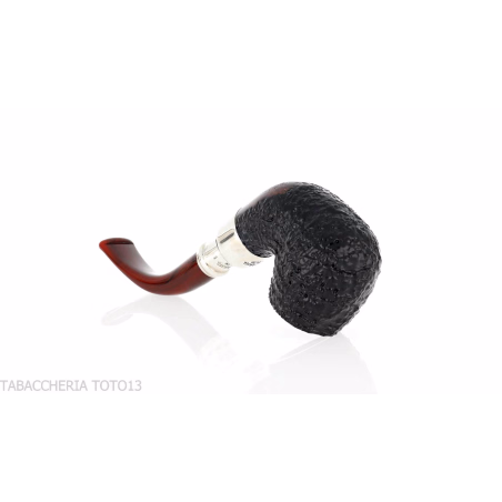 Peterson Newgrange spigot Sandblasted 221 Fishtail Bent Billiard - Pipe