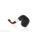 Peterson Newgrange spigot Sandblasted 221 Fishtail Bent Billiard - Pipe
