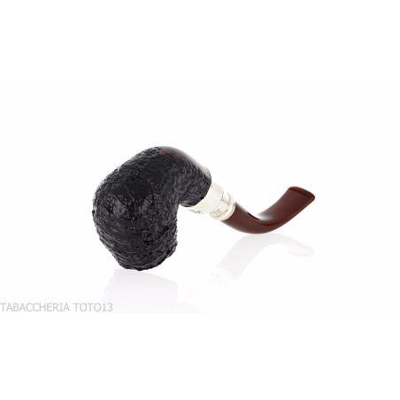 Peterson Newgrange spigot Sandblasted 221 Fishtail Bent Billiard - Pipe