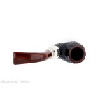 Peterson Newgrange spigot Sandblasted 221 Fishtail Bent Billiard - Pipe