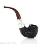 Peterson Newgrange spigot Sandblasted 221 Fishtail Bent Billiard - Pipe