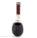 Peterson Newgrange spigot Sandblasted 221 Fishtail Bent Billiard - Pipe