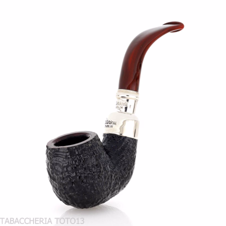 Peterson Newgrange spigot Sandblasted 221 Fishtail Bent Billiard - Pipe