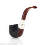 Peterson Newgrange spigot Sandblasted 221 Fishtail Bent Billiard - Pipe