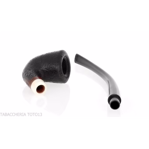 Aldo Velani churchwarden Bent Dublin sabbiata nera - Pipe