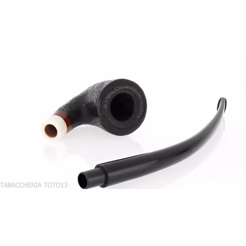 Aldo Velani churchwarden Bent Dublin sabbiata nera - Pipe