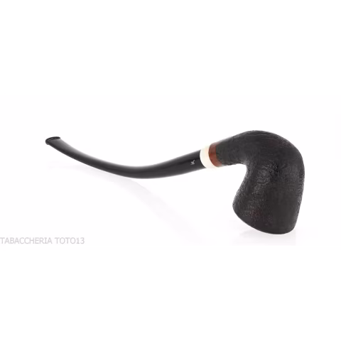 Aldo Velani churchwarden Bent Dublin sabbiata nera - Pipe