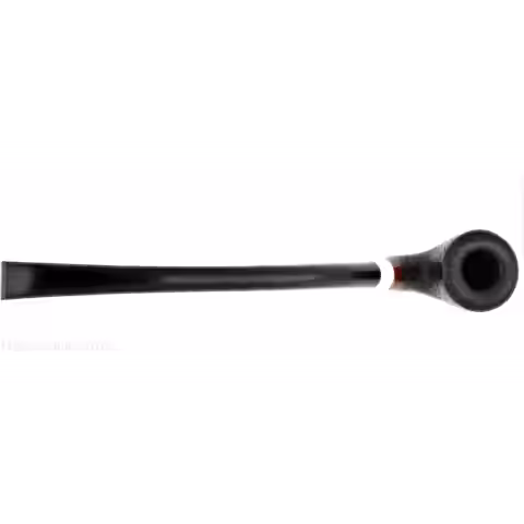 Aldo Velani churchwarden bent dublin pipe sandblasted black - Aldo Velani - Aldo Velani pipe