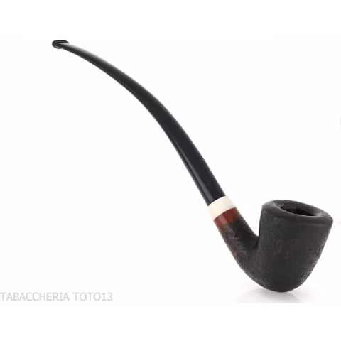 Aldo Velani churchwarden Bent Dublin sabbiata nera - Pipe