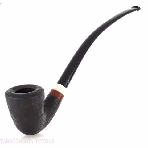 Aldo Velani churchwarden Bent Dublin sabbiata nera - Pipe