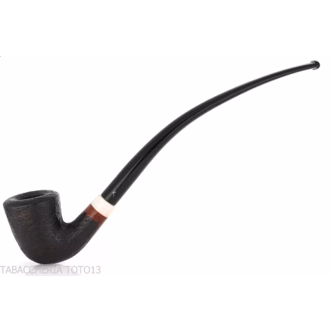 Aldo Velani churchwarden Bent Dublin sabbiata nera - Pipe