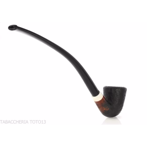 Aldo Velani churchwarden Bent Dublin sabbiata nera - Pipe
