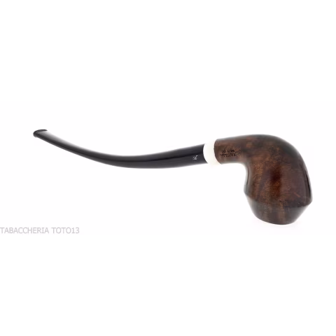 Aldo Velani churchwarden Bent Rhodesian in radica scura - Pipe