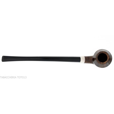 Aldo Velani churchwarden Rhodesian curved pipe in dark shiny briar - Tobacco Pipes - Natural root