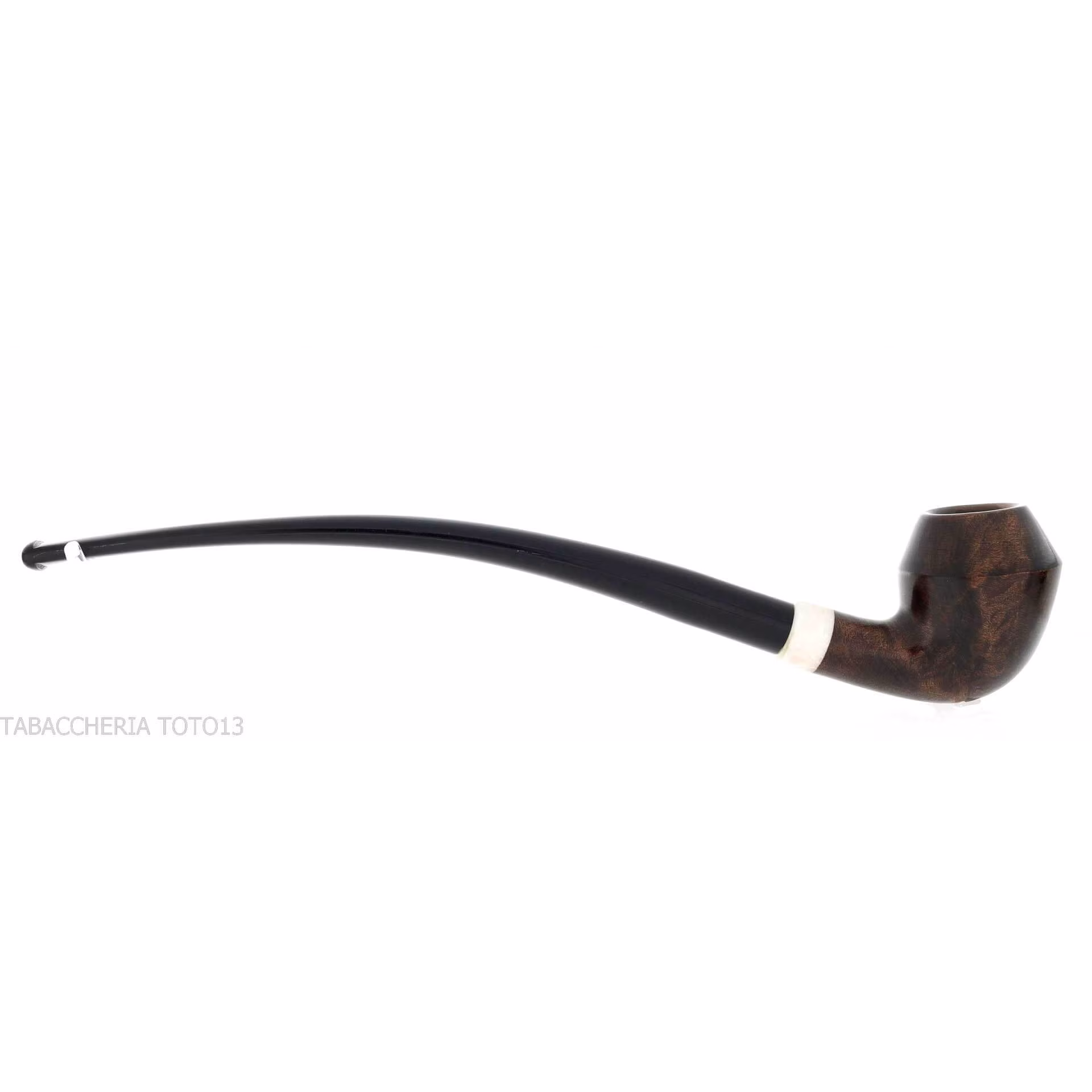 Aldo Velani churchwarden Bent Rhodesian in radica scura - Pipe