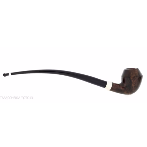 Aldo Velani churchwarden Bent Rhodesian in radica scura - Pipe