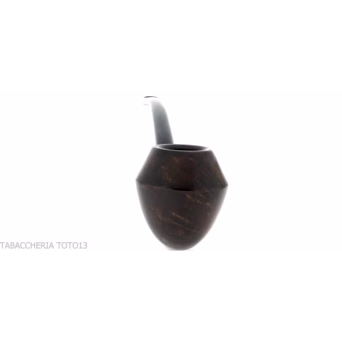 Aldo Velani churchwarden Bent Rhodesian in radica scura - Pipe