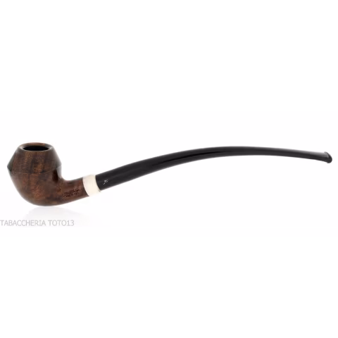 Aldo Velani churchwarden Bent Rhodesian in radica scura - Pipe
