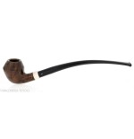 Aldo Velani churchwarden Rhodesian curved pipe in dark shiny briar - Tobacco Pipes - Natural root