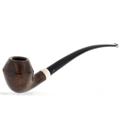 Aldo Velani churchwarden Rhodesian curved pipe in dark shiny briar - Tobacco Pipes - Natural root