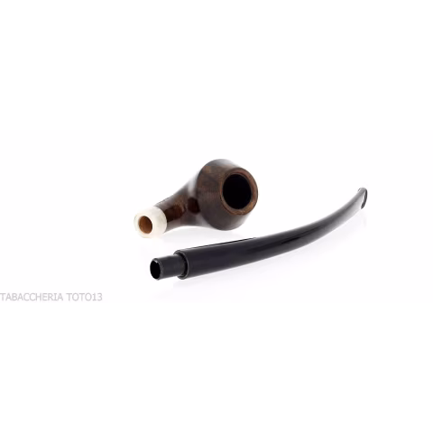 Aldo Velani churchwarden Bent Rhodesian in radica scura - Pipe
